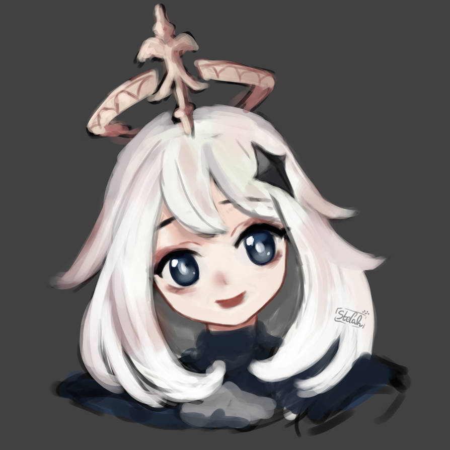 Genshin Impact Paimon by Stelah on DeviantArt