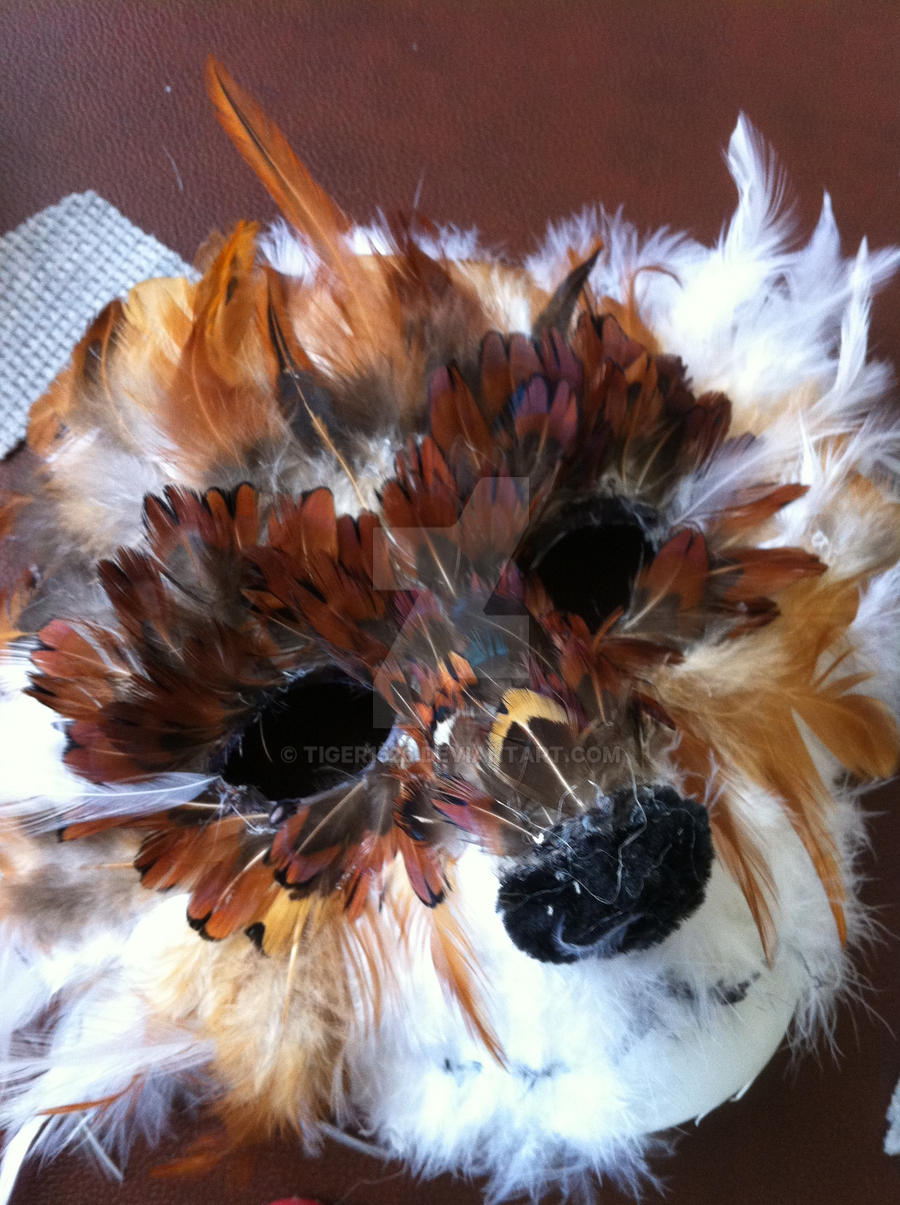 Feather Wolf Mask WIP
