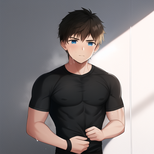 Muscular boy by NovelAi-AnimeArt on DeviantArt