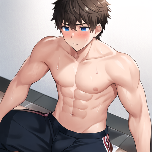 Muscular boy by NovelAi-AnimeArt on DeviantArt