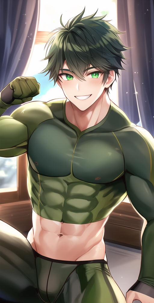 Muscular boy by NovelAi-AnimeArt on DeviantArt