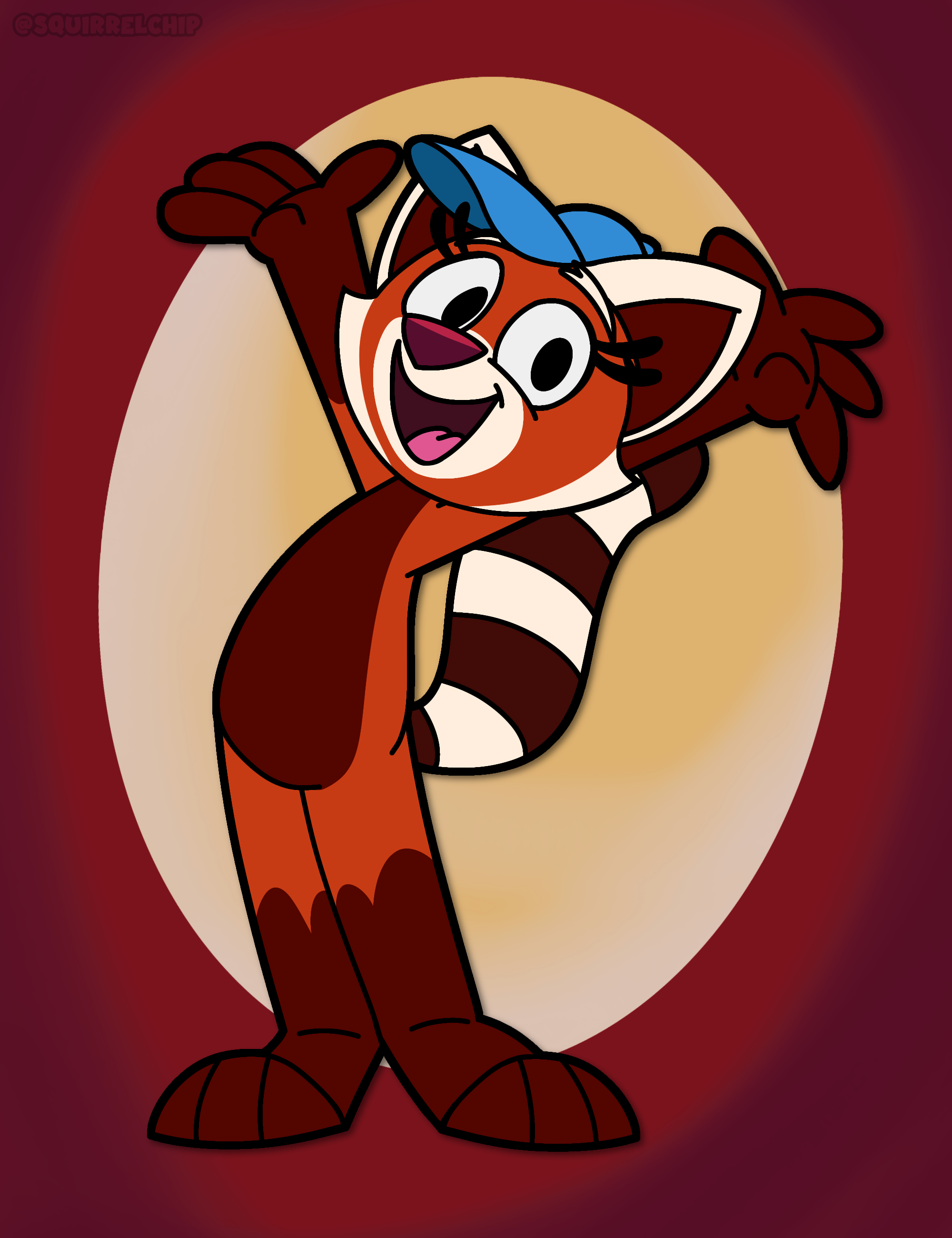 Riley the Red Panda (2) by SquirrelChip on DeviantArt