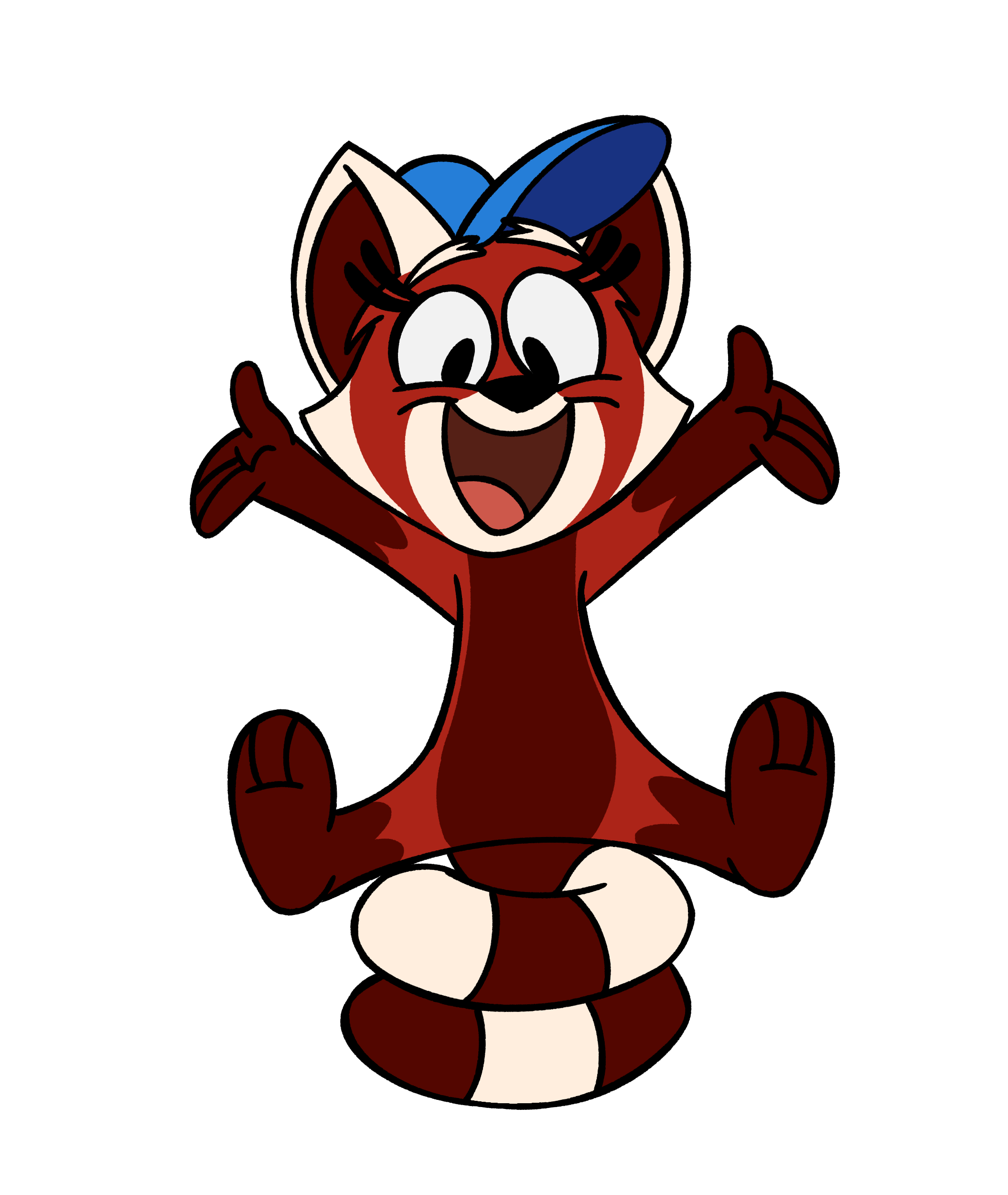 Riley the Red Panda (New Design) by SquirrelChip on DeviantArt
