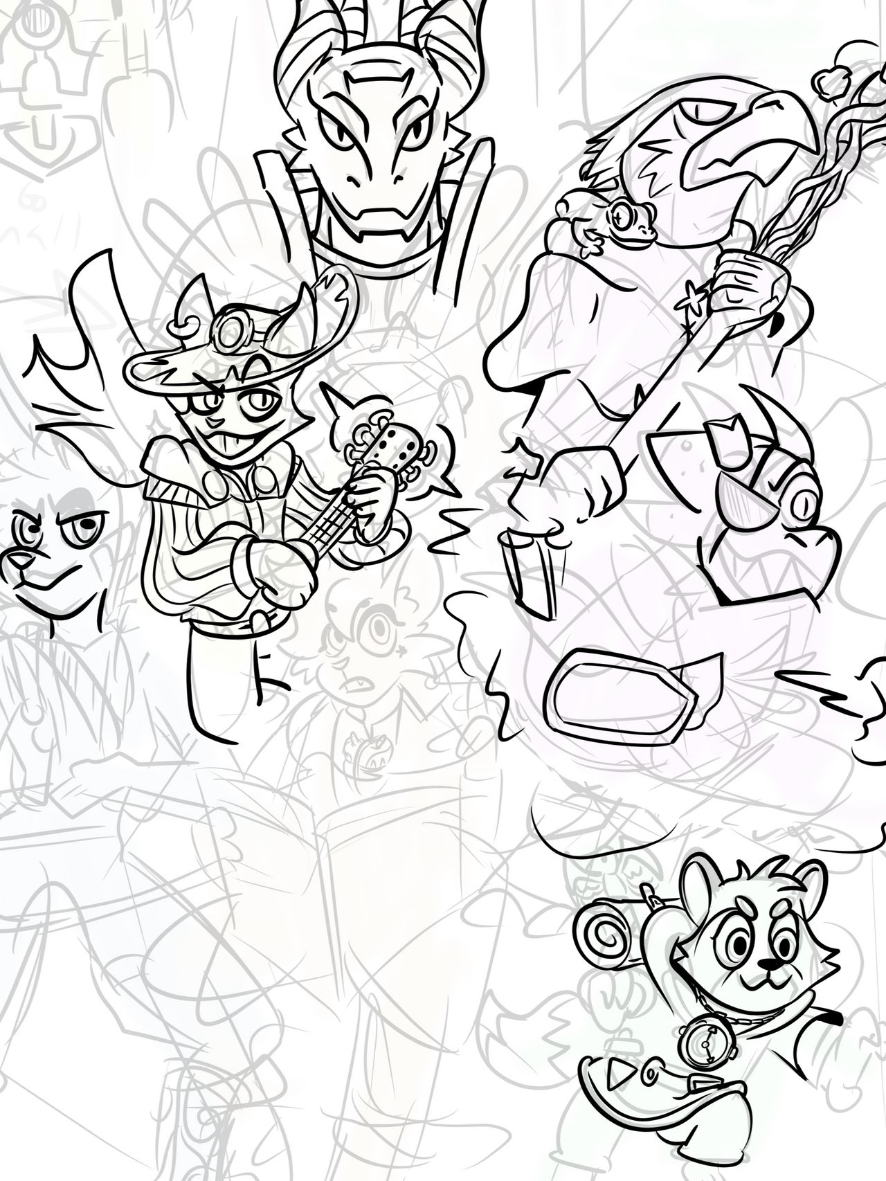 WIP Etheridge DnD Poster (part 1 doodle)