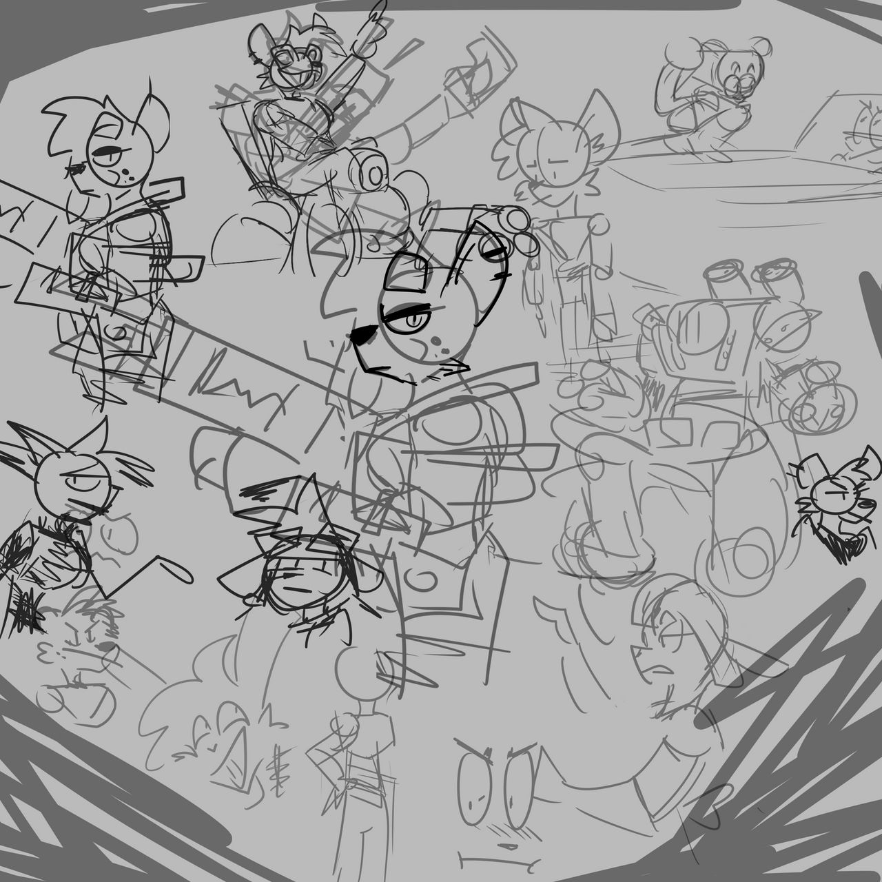 Wacky wasteland doodles