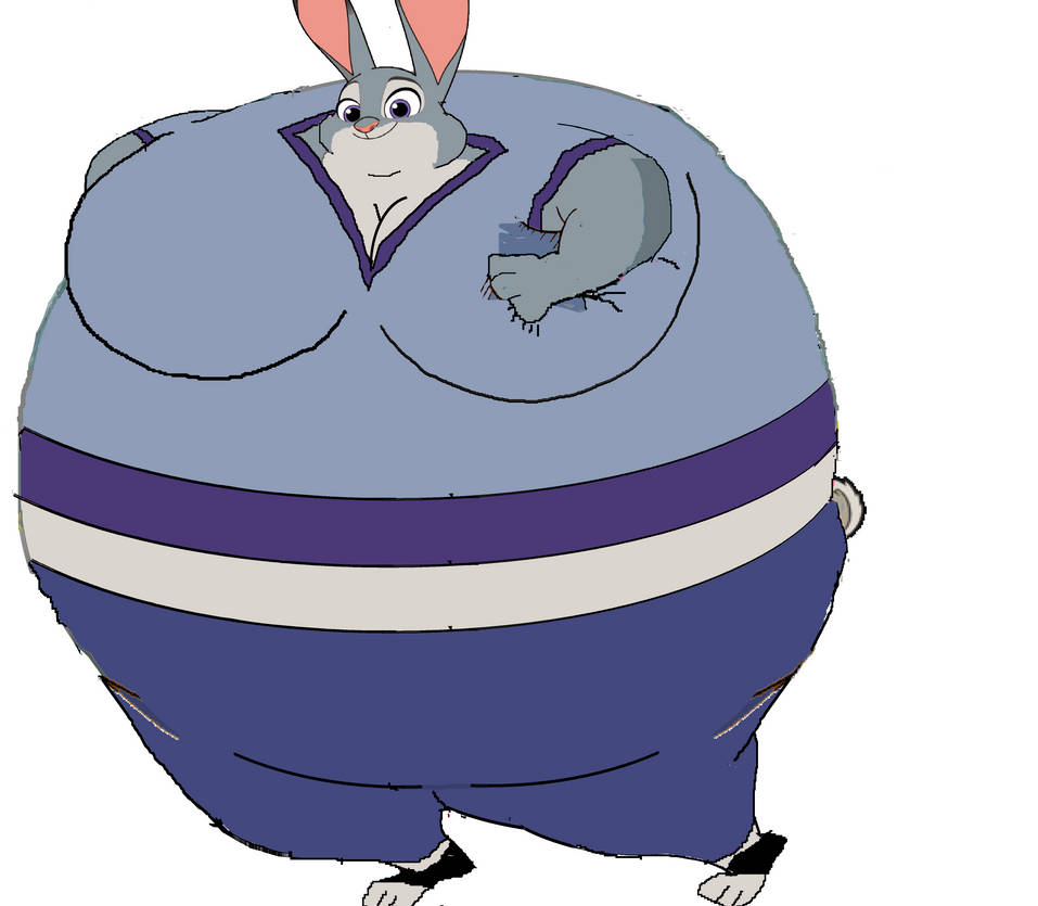 Judy Hopps Inflated by CharacterFriend on DeviantArt