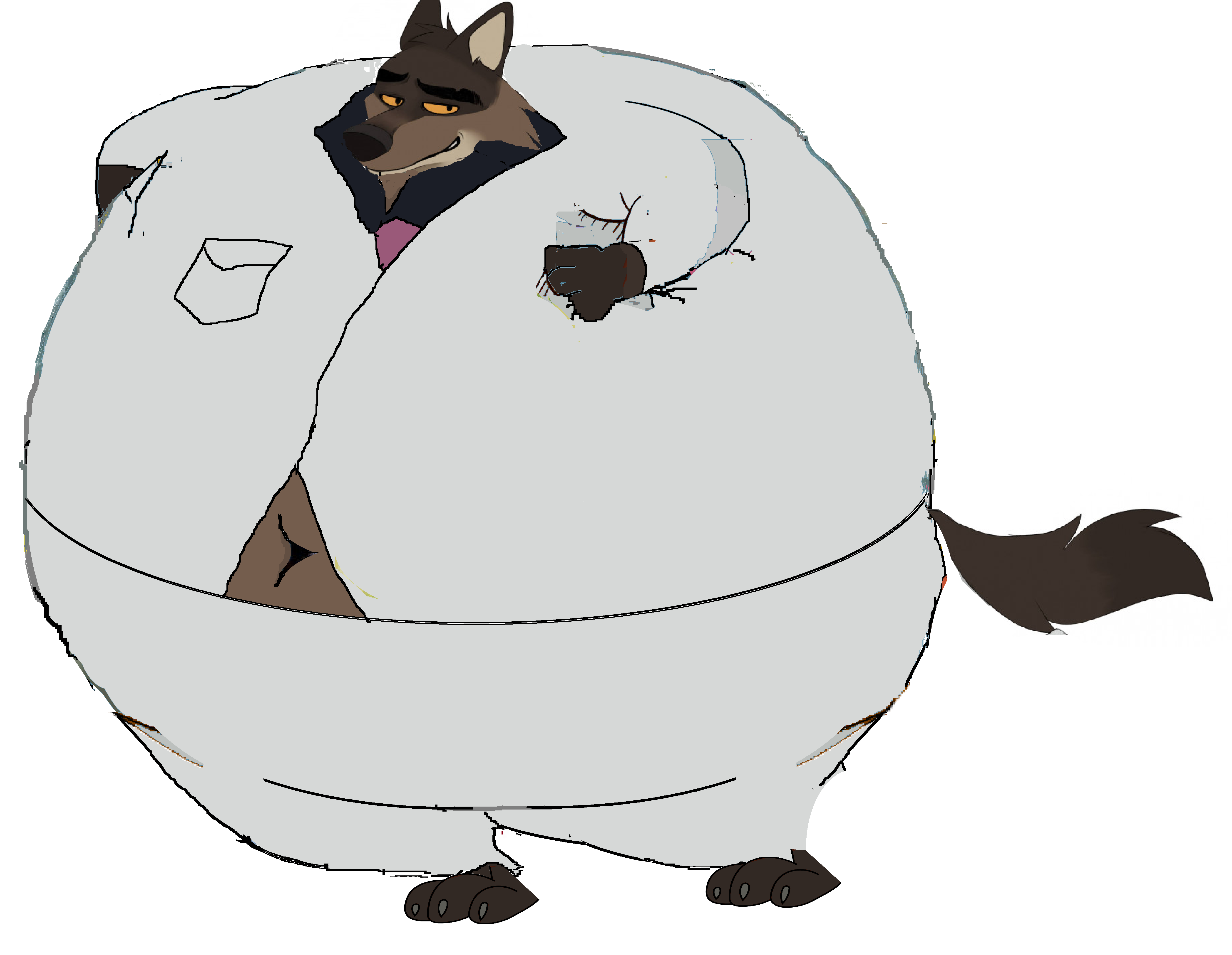 Wolf Inflation Mr. Wolf inflated by CharacterFriend on DeviantArt
