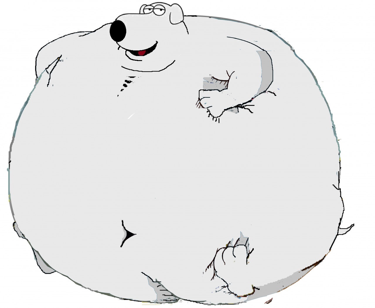 Fat Bowling Ball Brian Griffin by CharacterFriend on DeviantArt