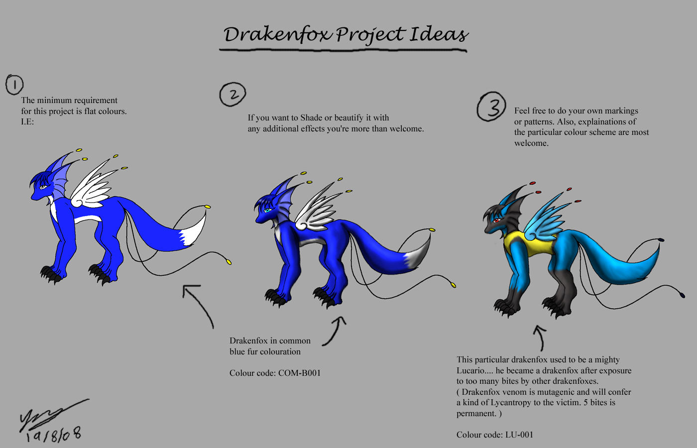 Drakenfox fur colour ideas