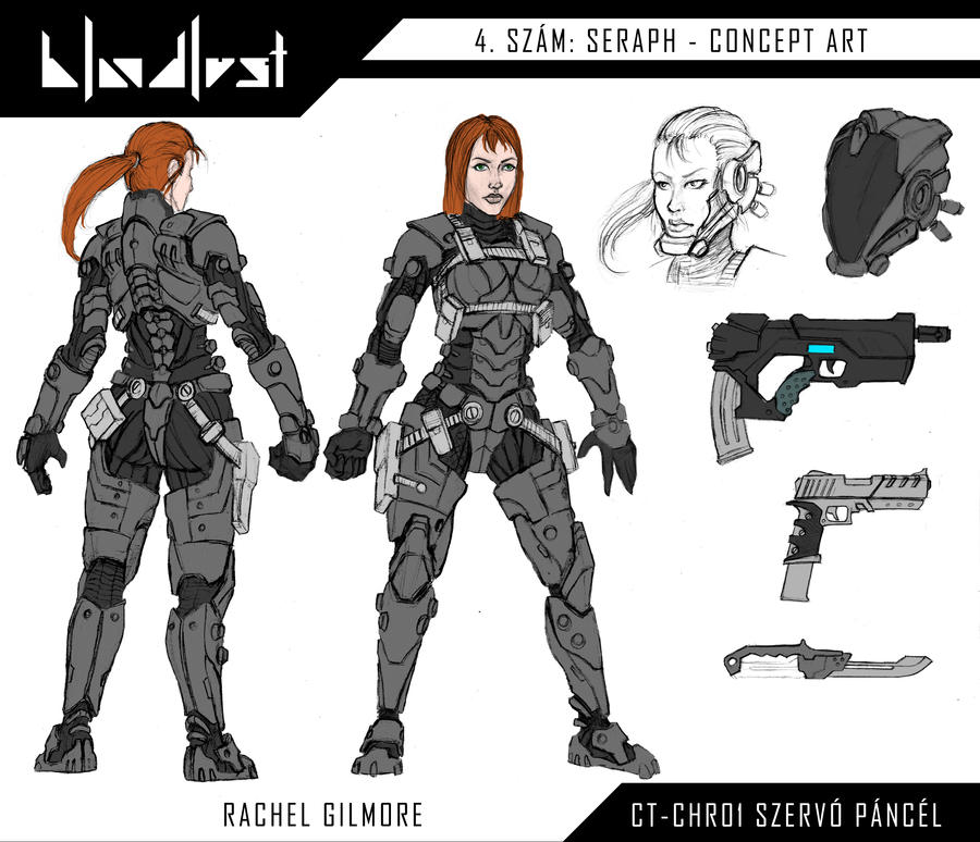 Rachel uj szervopancelja es fegyverei by BloodlustComics
