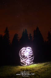 Light painting in Sweden