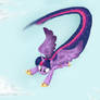 Twilight Sparkle doing SONIC RAINBOOM or Sparkle