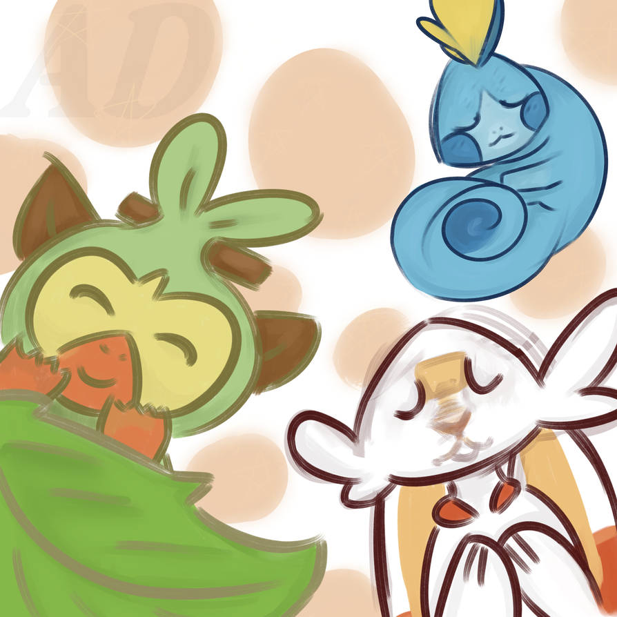 Sidekick Pokemon Pokemon|Starters Galar|Scorbunny,Sobble,Grookey by AD-Laimi on DeviantArt