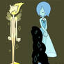 Pearls Steven Universe| Blue | Yellow
