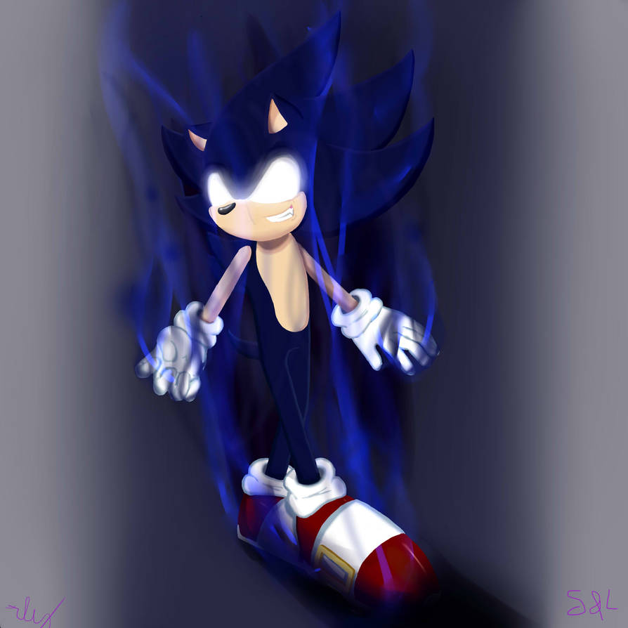 RisziArts on X: 🎃Dark Sonic for this spooky month🎃 #darksonic  #SonicTheHedgehog  / X