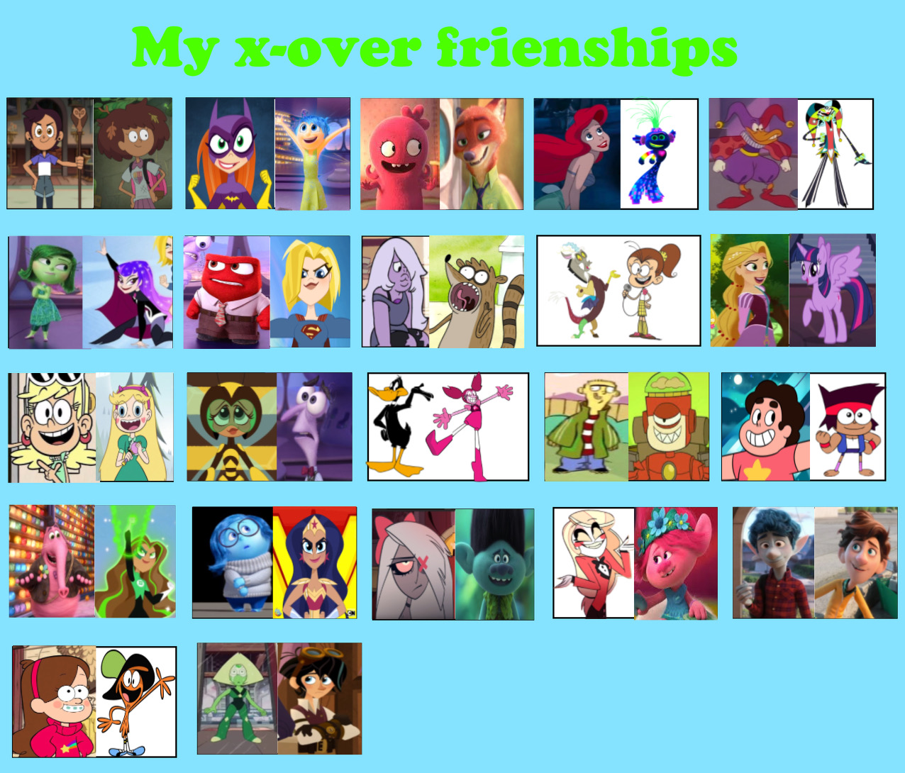 My Crossover Friendships by Destivona on DeviantArt