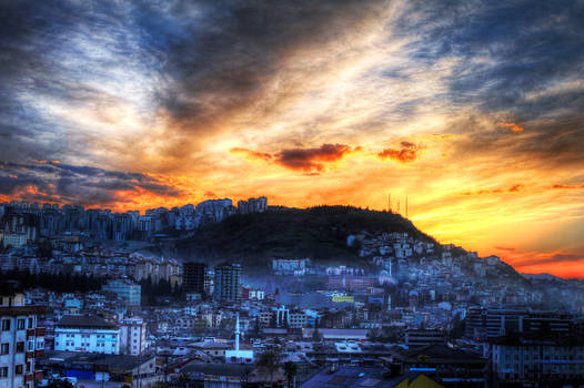 Sunset in Trabzon, Turkey