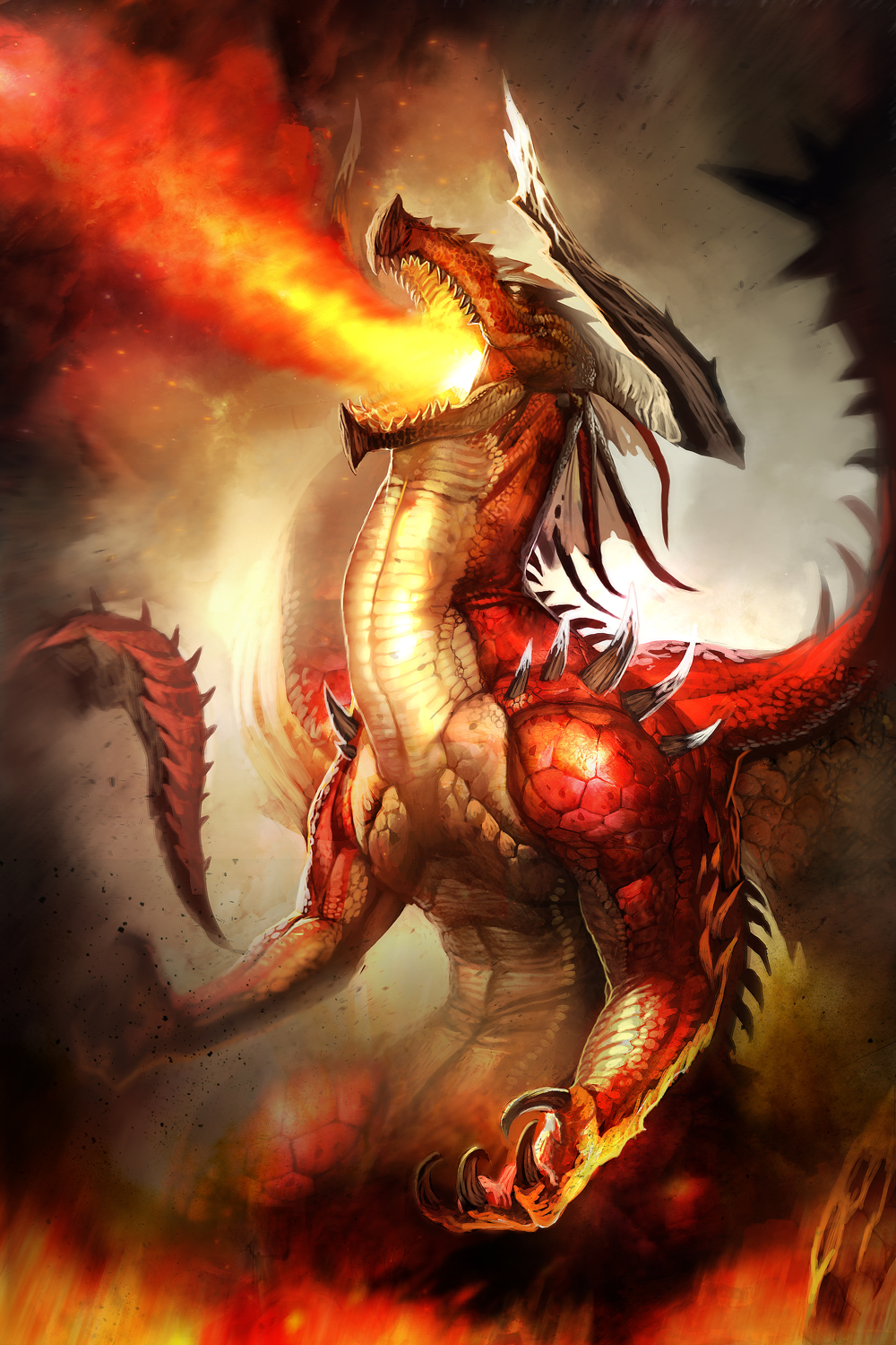 Flame Dragon by boolahaha on DeviantArt
