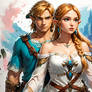 Princess Zelda and Chad-Link