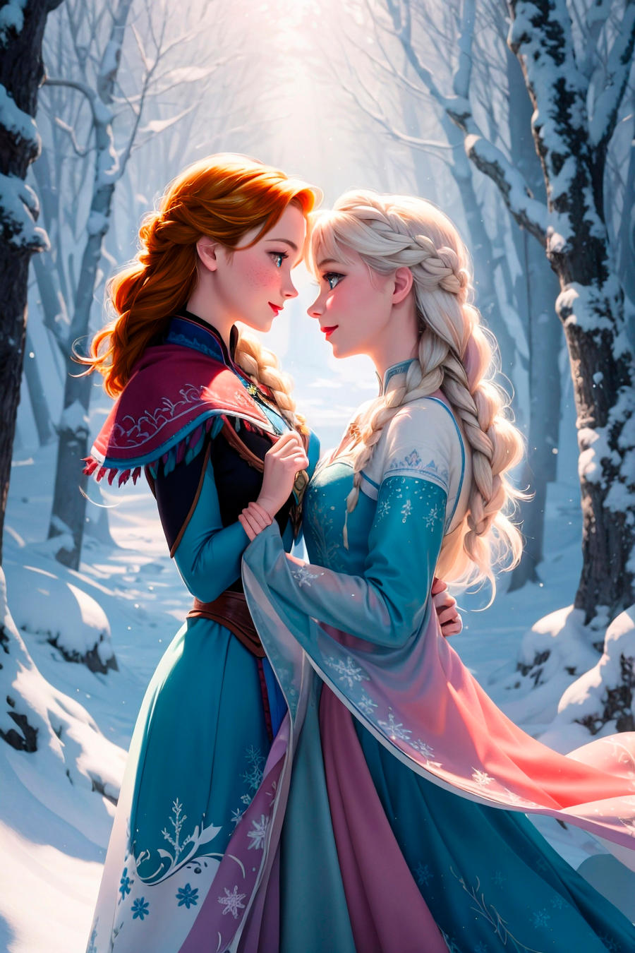 Anna and Elsa by lizschnabel on DeviantArt Anna and Elsa by lizschnabel on DeviantArt