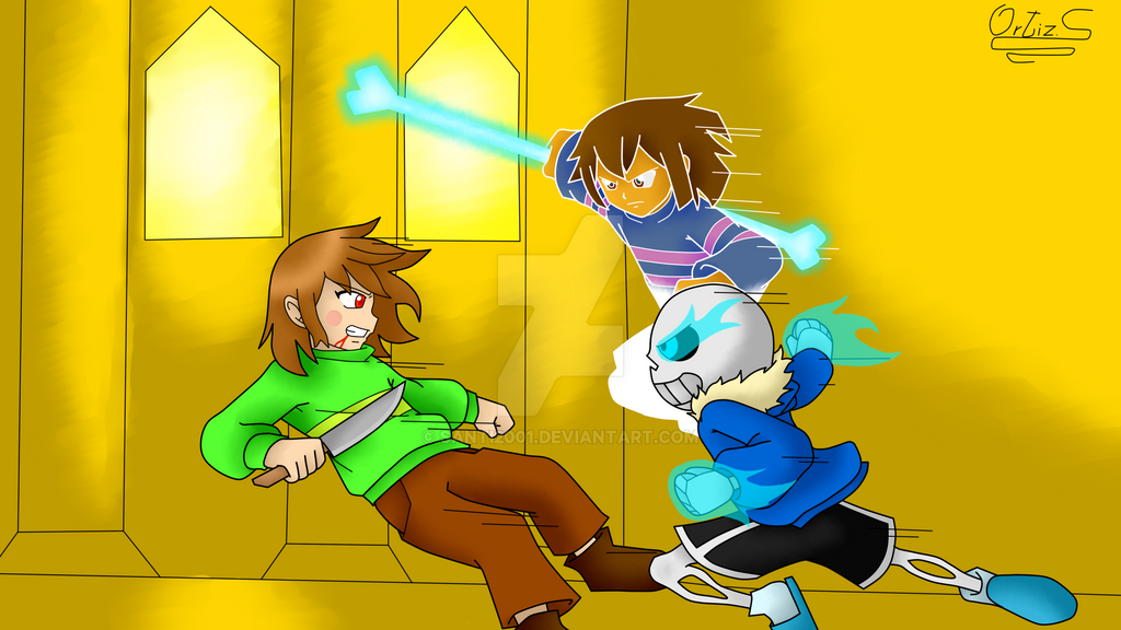 Sans And Frisk Vs Chara All in one Photos.