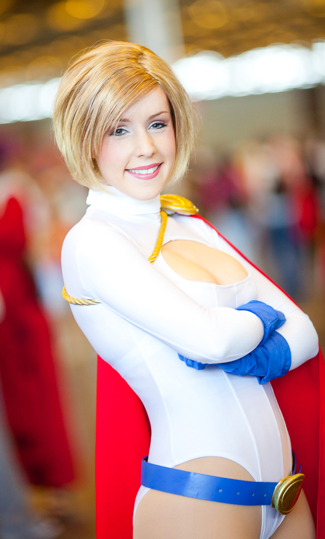 Power Girl cosplay portrait