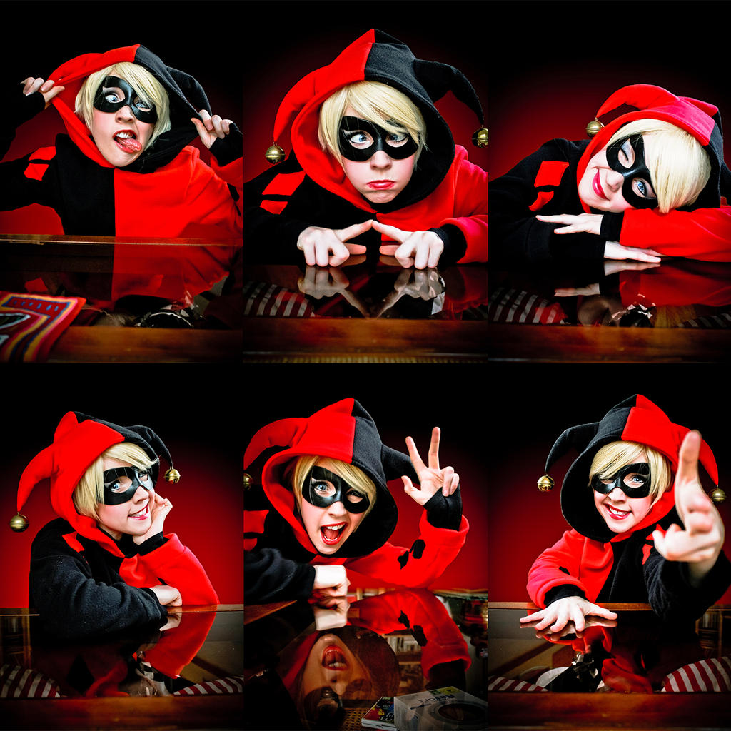 Harley Quinn faces by clefchan