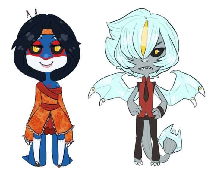 Sakana And Dominik Chibis