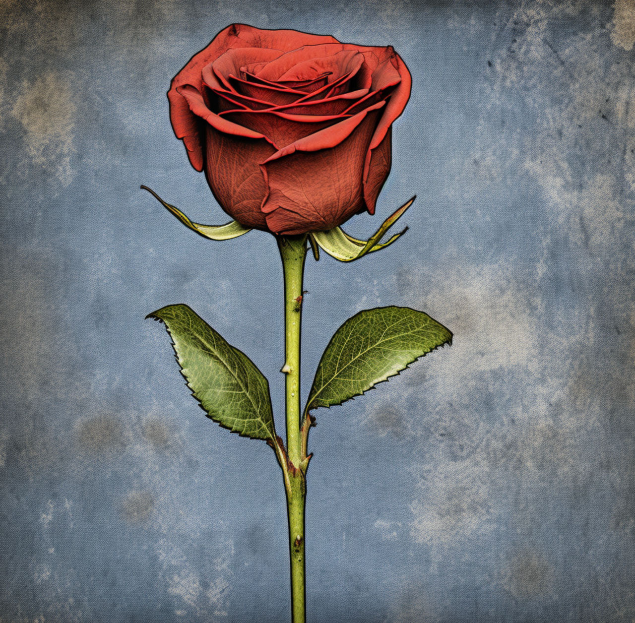 The red rose by WarWhole on DeviantArt
