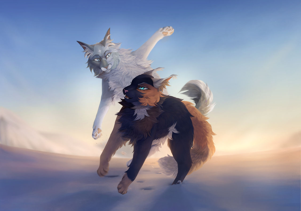 Deviantart Snow sisters playing in the snow - Commission by JayneIllistrations on ...