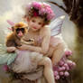 Fairy with her monkey friend