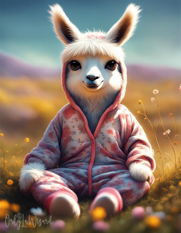 Lama in pajama by OrlyLaWizard on DeviantArt