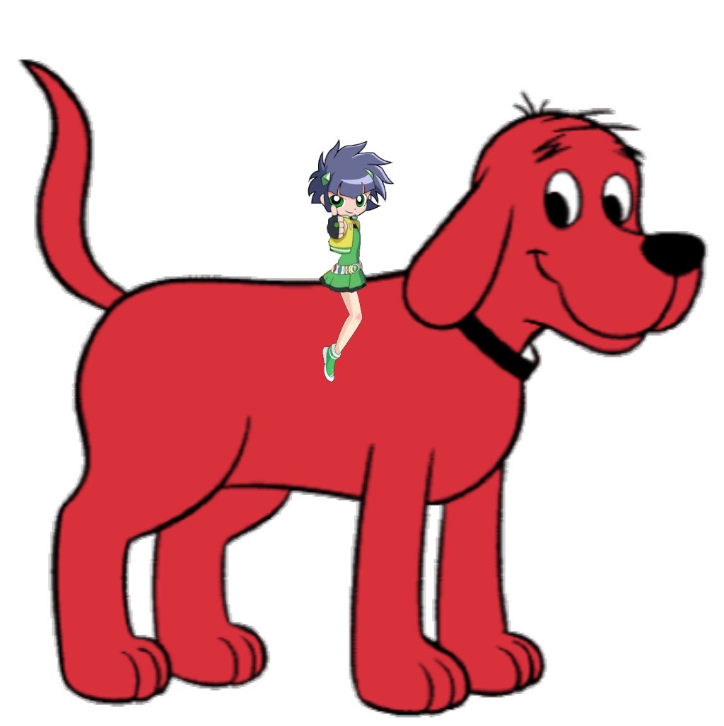 Cleffer Deviantart Buttercup z rides Clifford by CarlosLeonardo2000 on DeviantArt