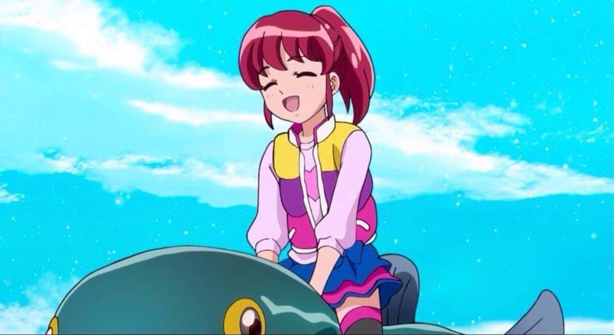 Megumi Aino Riding Fish by CarlosLeonardo2000 on DeviantArt