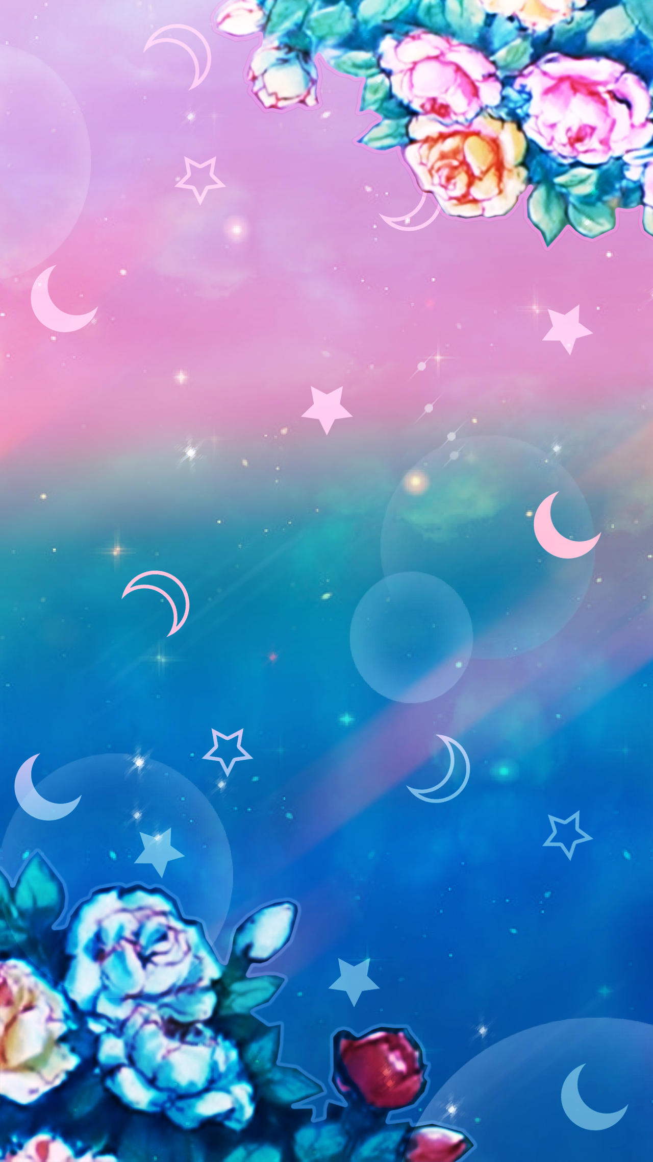 Sailor Moon Floral- Chibiusa Phone Wallpaper by octobomb on DeviantArt