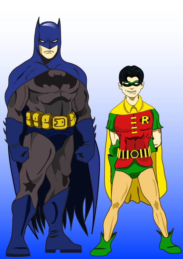 Old School Batman and Robin by JodyBriggs on DeviantArt