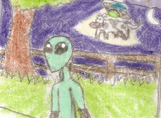 Alien of UFO Frame