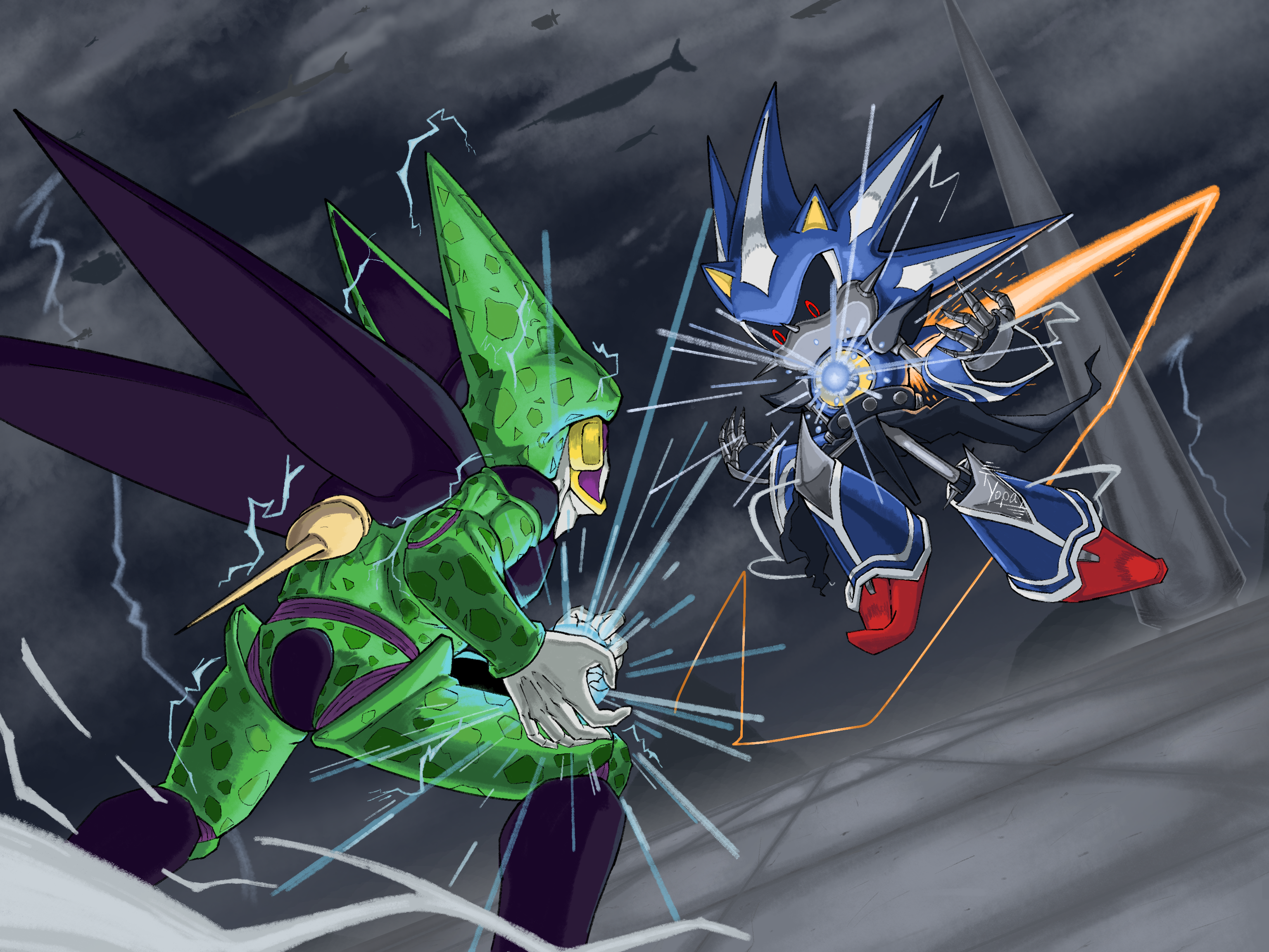 Cell Vs. Metal Sonic