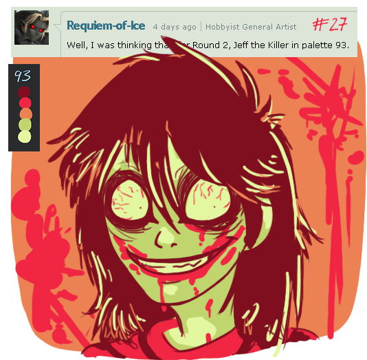 (27) Color Palette #93-- Jeff the Killer