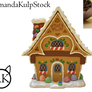 Gingerbread House PNG Stock (Pre-Cut)