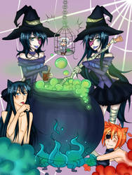 Witchcraft classes Kohari and Koharu by HikaTsun