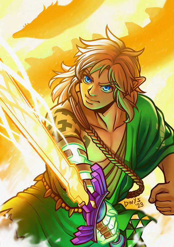 Zelda TotK: Master sword returned Link by dragoonwys on DeviantArt