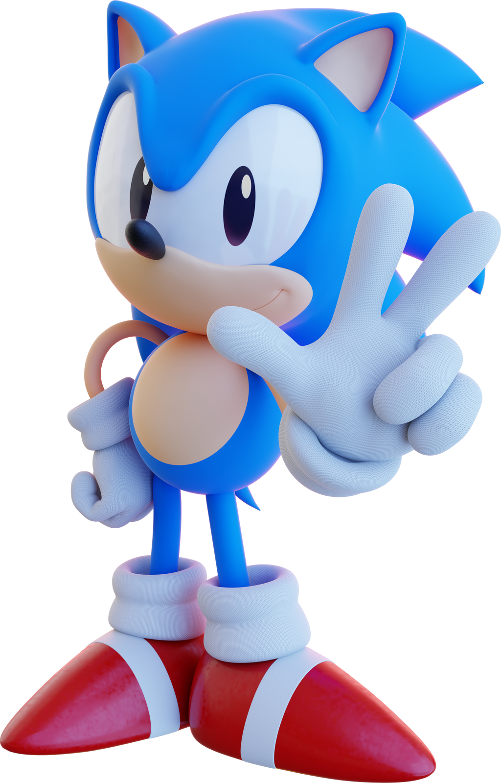 Classic Sonic, Revamped by spoonScribble on DeviantArt