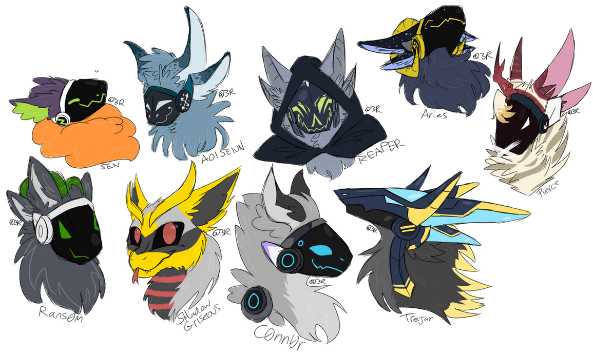 PRIMA/PROTOGEN HEADSHOT REQUESTS 2 by II3Rr0r418 on DeviantArt