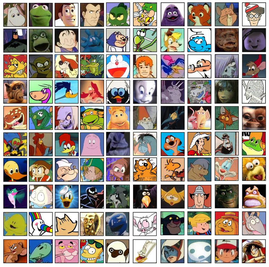 100 Favourites Characters by Migeru-D on DeviantArt