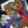 The Joker vs Spider-man Animated Style