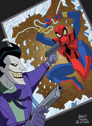 The Joker vs Spider-man Animated Style by Tyraknifesaurus