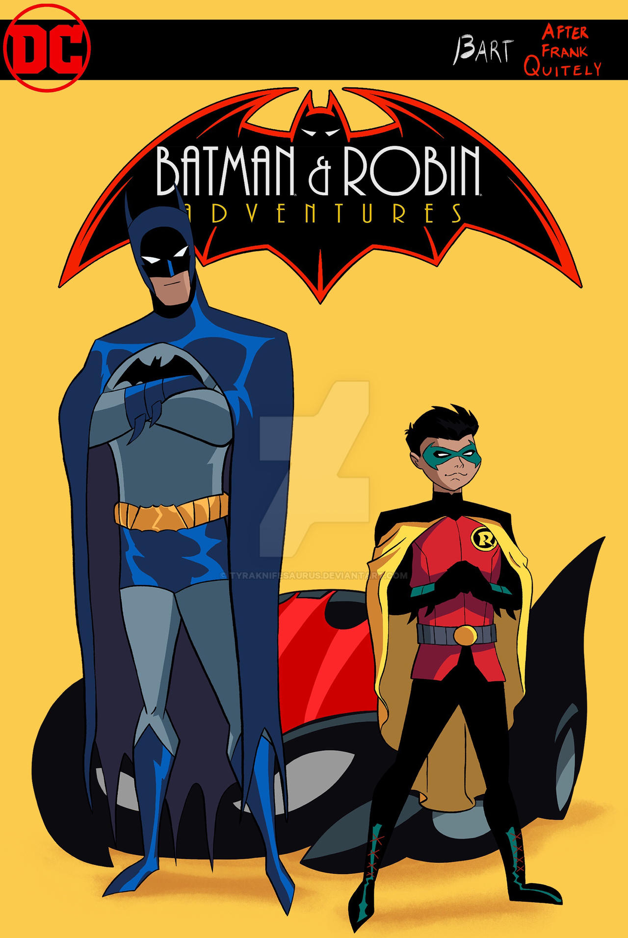 Batman and Robin 1 Cover Animated Style by Tyraknifesaurus on DeviantArt