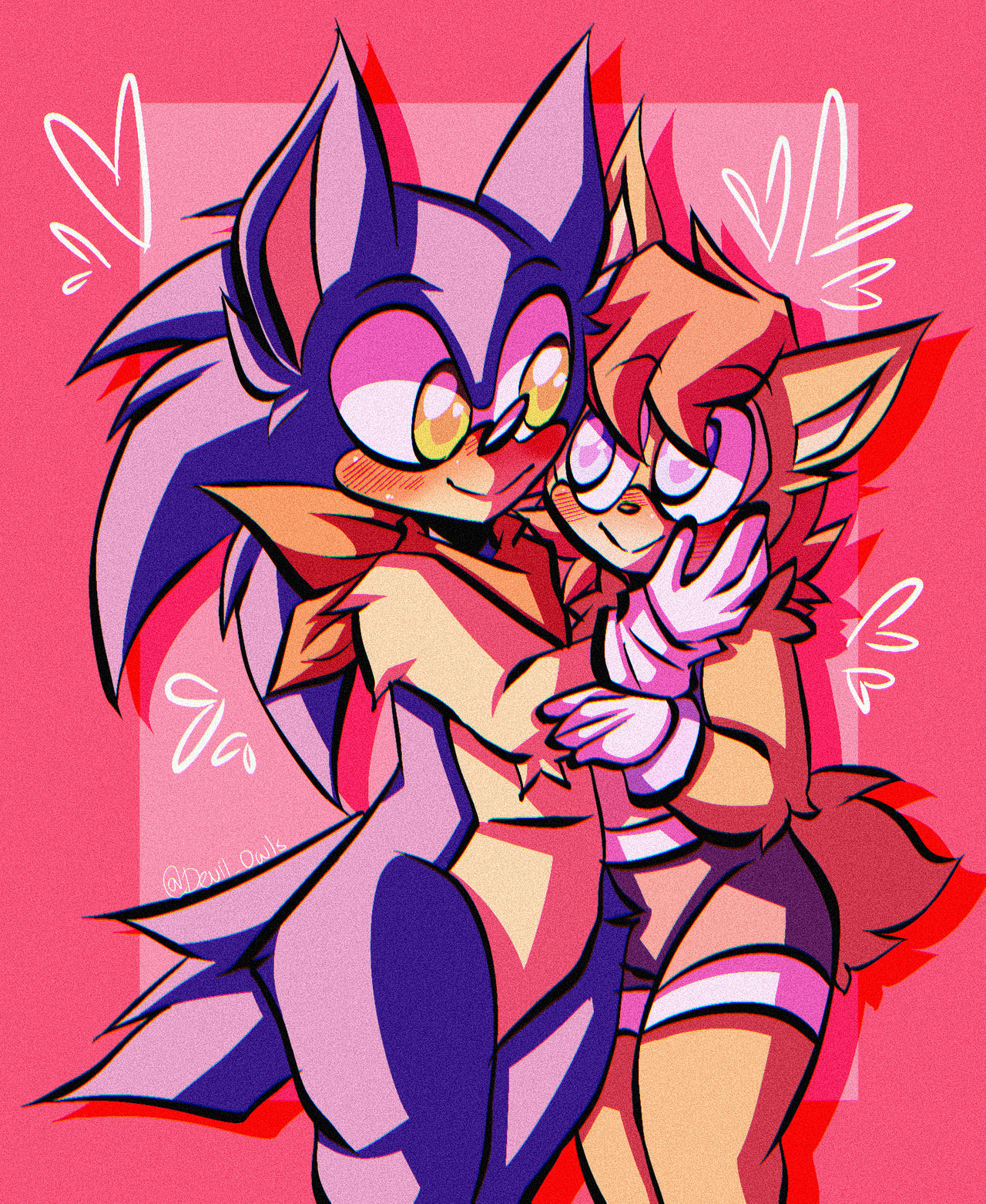Sonic + Sally by tailsdollterror on DeviantArt