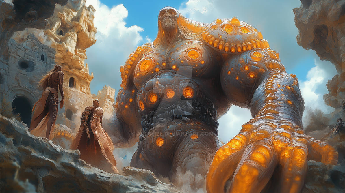 Colossus Origin Ancient Colossus Awakens by ArtSeize on DeviantArt